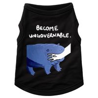 Become Ungovernable Funny Baby Hippo Moo Deng Funny Saying Doggie Tank