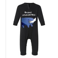 Become Ungovernable Funny Baby Hippo Moo Deng Funny Saying Infant Fleece One Piece