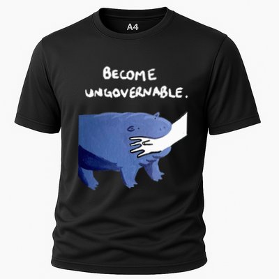 Become Ungovernable Funny Baby Hippo Moo Deng Funny Saying Performance Shirt