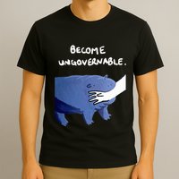 Become Ungovernable Funny Baby Hippo Moo Deng Funny Saying T-Shirt