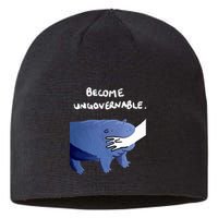 Become Ungovernable Funny Baby Hippo Moo Deng Funny Saying Sustainable Beanie