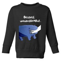 Become Ungovernable Funny Baby Hippo Moo Deng Funny Saying Toddler Sweatshirt