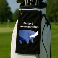 Become Ungovernable Funny Baby Hippo Moo Deng Funny Saying Golf Towel