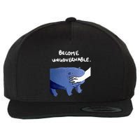 Become Ungovernable Funny Baby Hippo Moo Deng Funny Saying Wool Snapback Cap