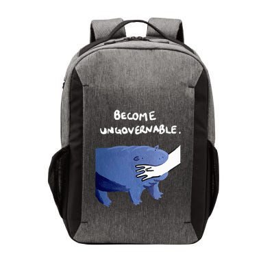 Become Ungovernable Funny Baby Hippo Moo Deng Funny Saying Vector Backpack