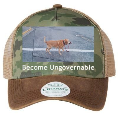 Become Ungovernable Funny Dog Meme Men Women Legacy Tie Dye Trucker Hat