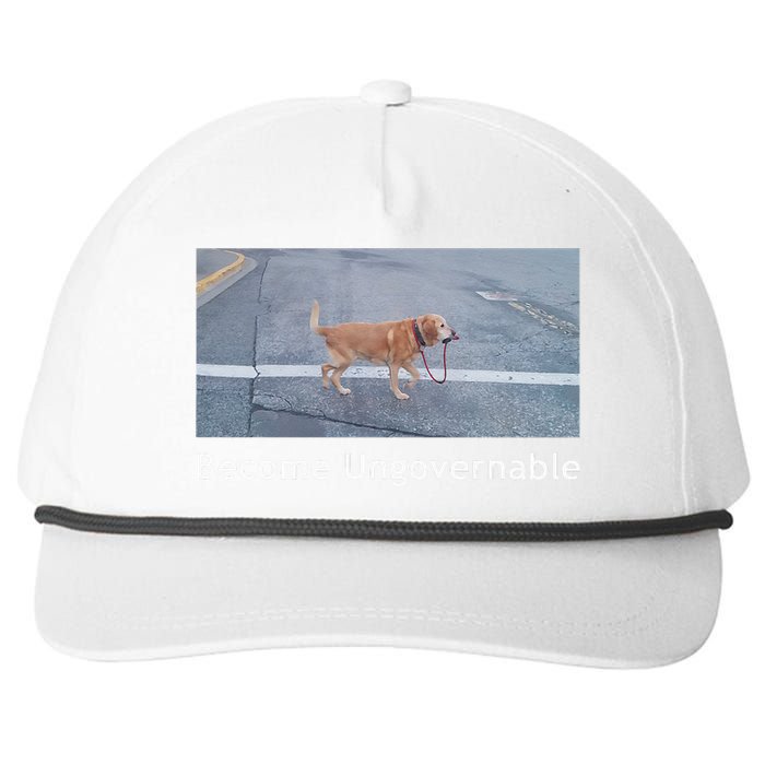 Become Ungovernable Funny Dog Meme Men Women Snapback Five-Panel Rope Hat