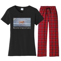 Become Ungovernable Funny Dog Meme Men Women Women's Flannel Pajama Set