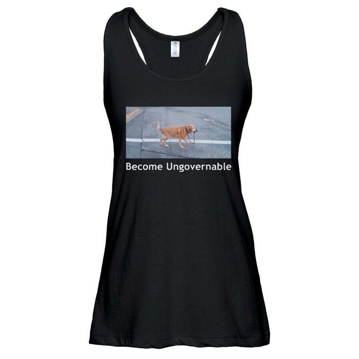 Become Ungovernable Funny Dog Meme Men Women Ladies Essential Flowy Tank