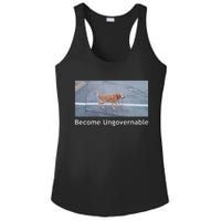 Become Ungovernable Funny Dog Meme Men Women Ladies PosiCharge Competitor Racerback Tank