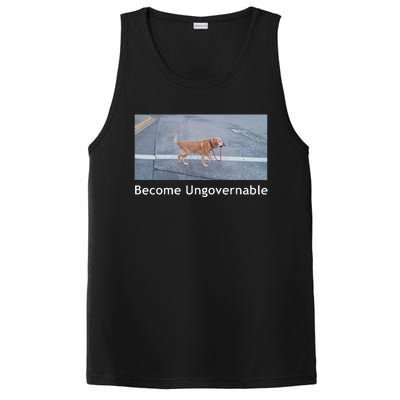 Become Ungovernable Funny Dog Meme Men Women PosiCharge Competitor Tank