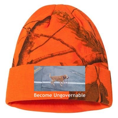 Become Ungovernable Funny Dog Meme Men Women Kati Licensed 12" Camo Beanie