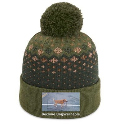 Become Ungovernable Funny Dog Meme Men Women The Baniff Cuffed Pom Beanie