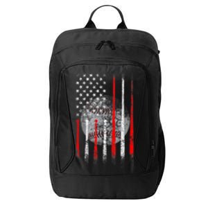 Baseball Usa Flag American Flag Patriotic 4th Of July City Backpack