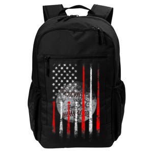 Baseball Usa Flag American Flag Patriotic 4th Of July Daily Commute Backpack