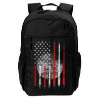 Baseball Usa Flag American Flag Patriotic 4th Of July Daily Commute Backpack