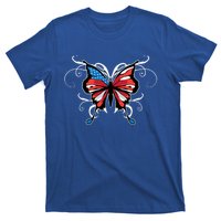 Butterfly Usa Flag Cute 4th Of July Funny American Gift T-Shirt