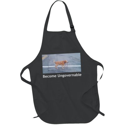 Become Ungovernable Funny Dog Meme Apron