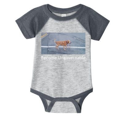 Become Ungovernable Funny Dog Meme Infant Baby Jersey Bodysuit