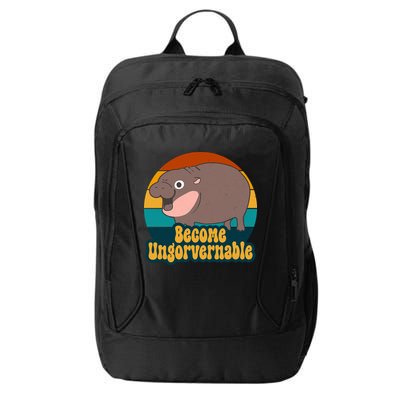 Become Ungovernable Funny Hippo City Backpack