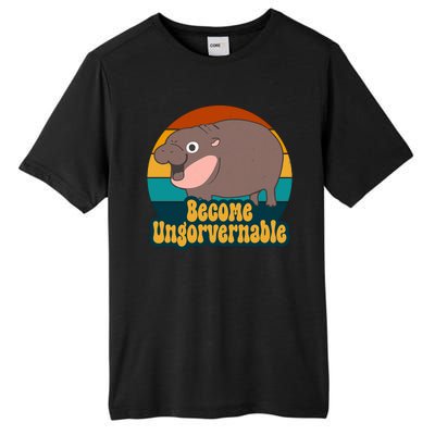 Become Ungovernable Funny Hippo Tall Fusion ChromaSoft Performance T-Shirt