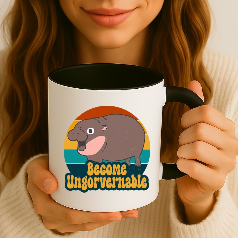 Become Ungovernable Funny Hippo Mug