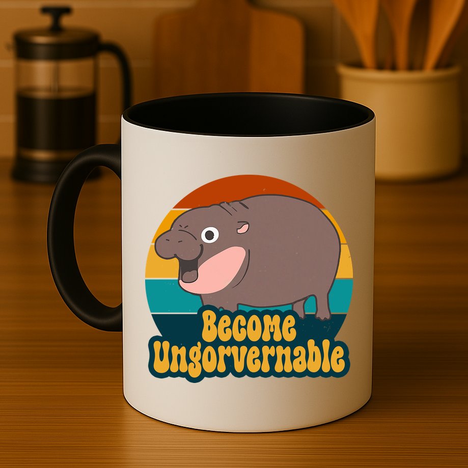Become Ungovernable Funny Hippo Mug