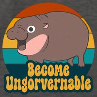 Become Ungovernable Funny Hippo Vector Backpack