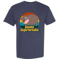 Become Ungovernable Funny Hippo Garment-Dyed Heavyweight T-Shirt