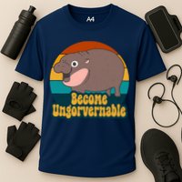 Become Ungovernable Funny Hippo Performance Shirt