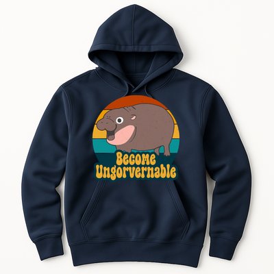Become Ungovernable Funny Hippo Hoodie