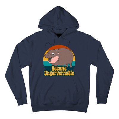 Become Ungovernable Funny Hippo Hoodie