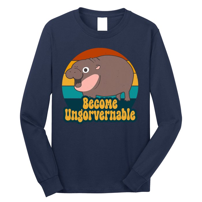 Become Ungovernable Funny Hippo Long Sleeve Shirt