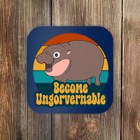 Become Ungovernable Funny Hippo Coaster