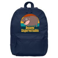Become Ungovernable Funny Hippo 16 in Basic Backpack