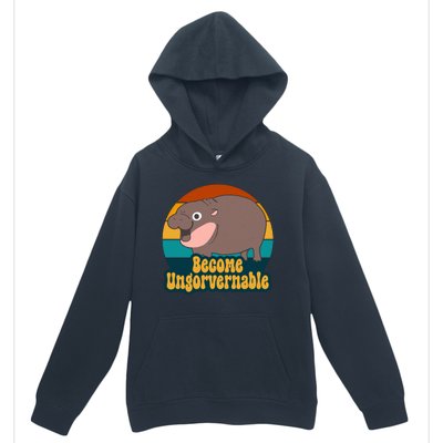 Become Ungovernable Funny Hippo Urban Pullover Hoodie