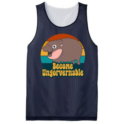 Become Ungovernable Funny Hippo Mesh Reversible Basketball Jersey Tank