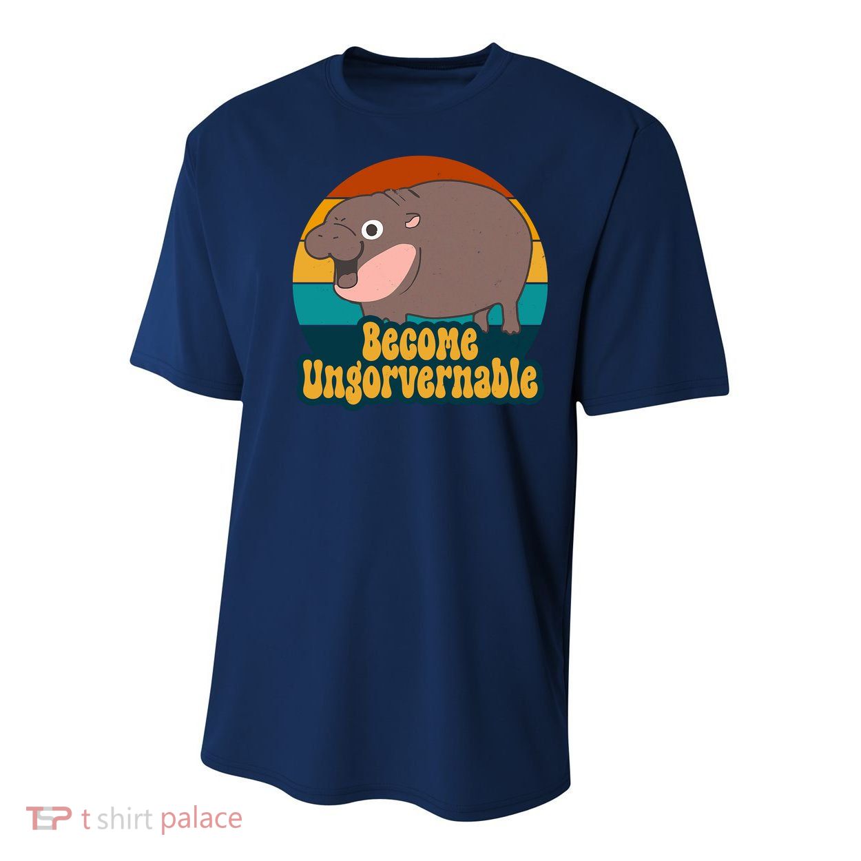 Become Ungovernable Funny Hippo Youth Performance Sprint T-Shirt