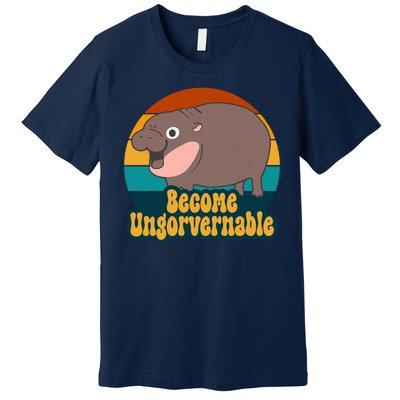 Become Ungovernable Funny Hippo Premium T-Shirt