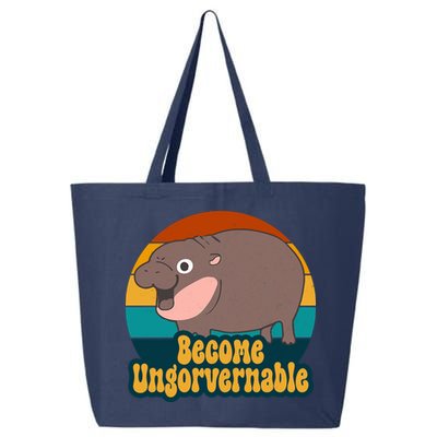 Become Ungovernable Funny Hippo 25L Jumbo Tote