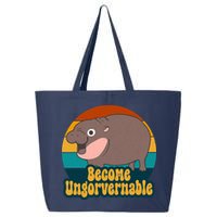 Become Ungovernable Funny Hippo 25L Jumbo Tote