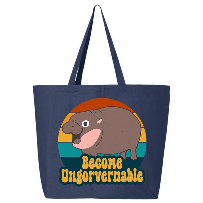 Become Ungovernable Funny Hippo 25L Jumbo Tote