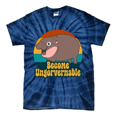 Become Ungovernable Funny Hippo Tie-Dye T-Shirt