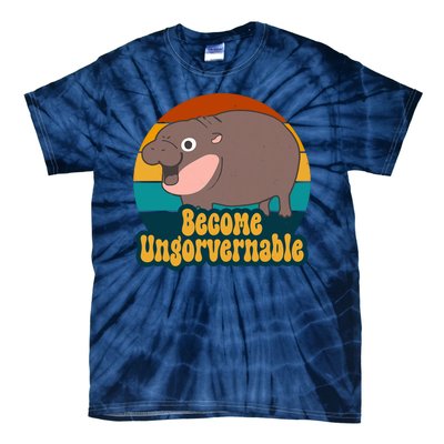 Become Ungovernable Funny Hippo Tie-Dye T-Shirt