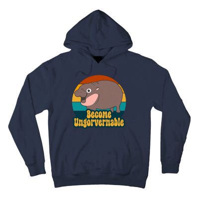 Become Ungovernable Funny Hippo Tall Hoodie