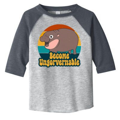 Become Ungovernable Funny Hippo Toddler Fine Jersey T-Shirt