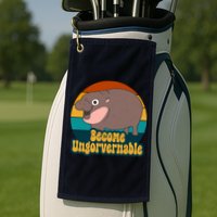 Become Ungovernable Funny Hippo Golf Towel