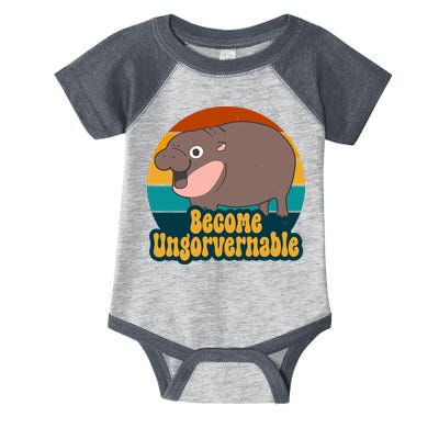 Become Ungovernable Funny Hippo Infant Baby Jersey Bodysuit