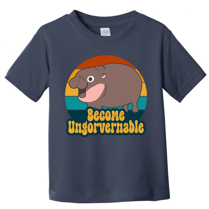 Become Ungovernable Funny Hippo Toddler T-Shirt
