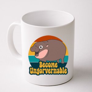 Become Ungovernable Funny Hippo Coffee Mug